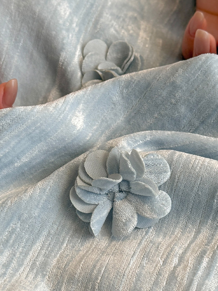 French Romantic Cotton Flannel Long Staple Cotton Bedding Set Jacquard Thick Flat Sheet