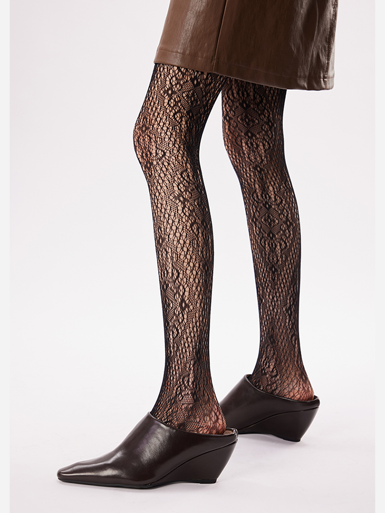 Y2K Floral Mesh Tights