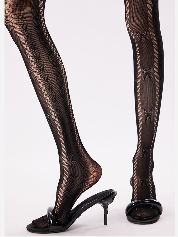 Sheer Lace Coquette Tights