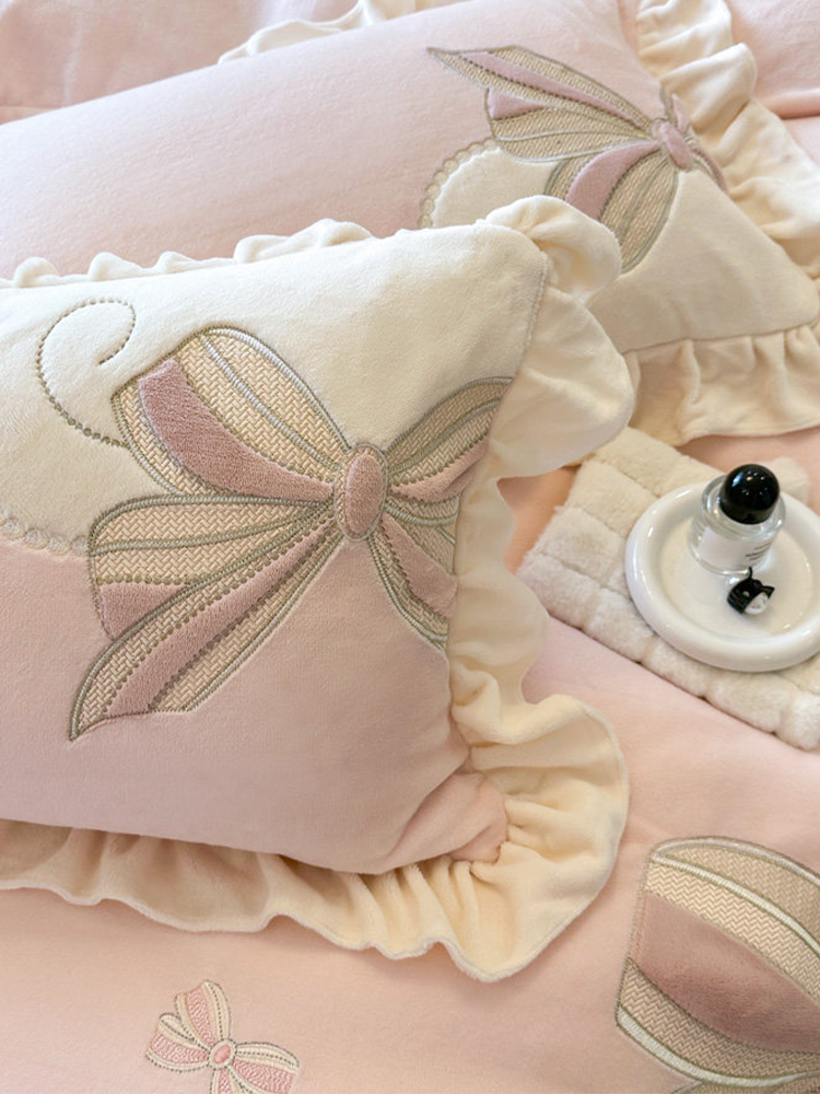 Romantic Princess Ultra Soft Plush Fleece Bedding Set Flat Sheet