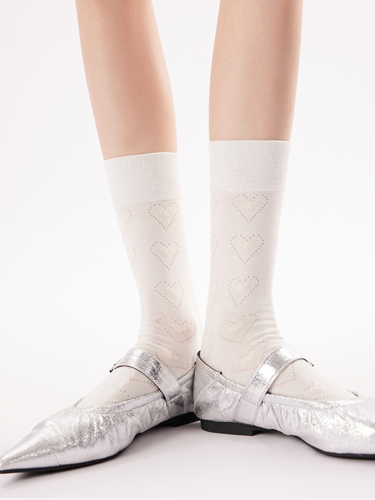 Mesh Bubble Crew Socks