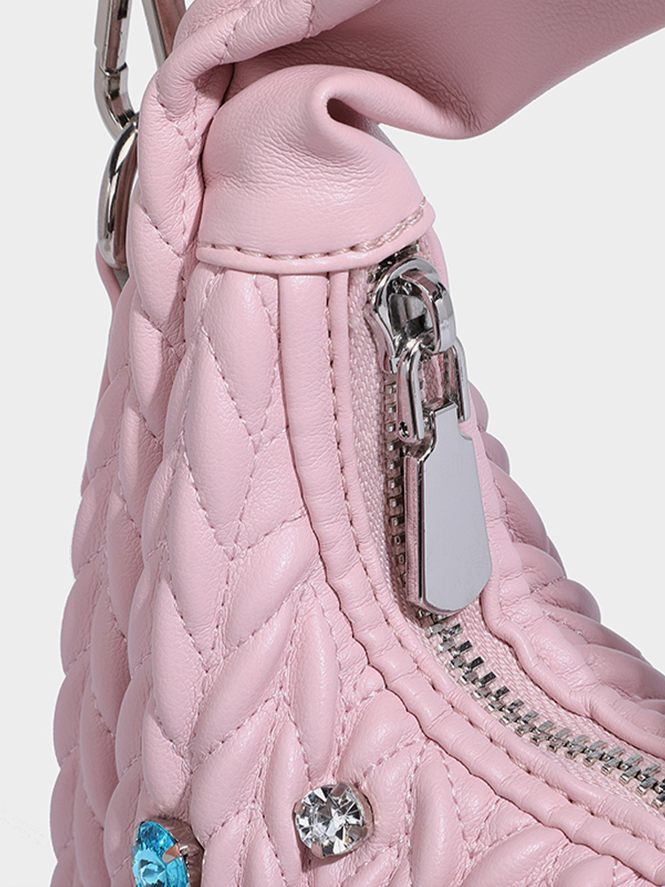 Leather Cloud Hobo Crossbody Bag