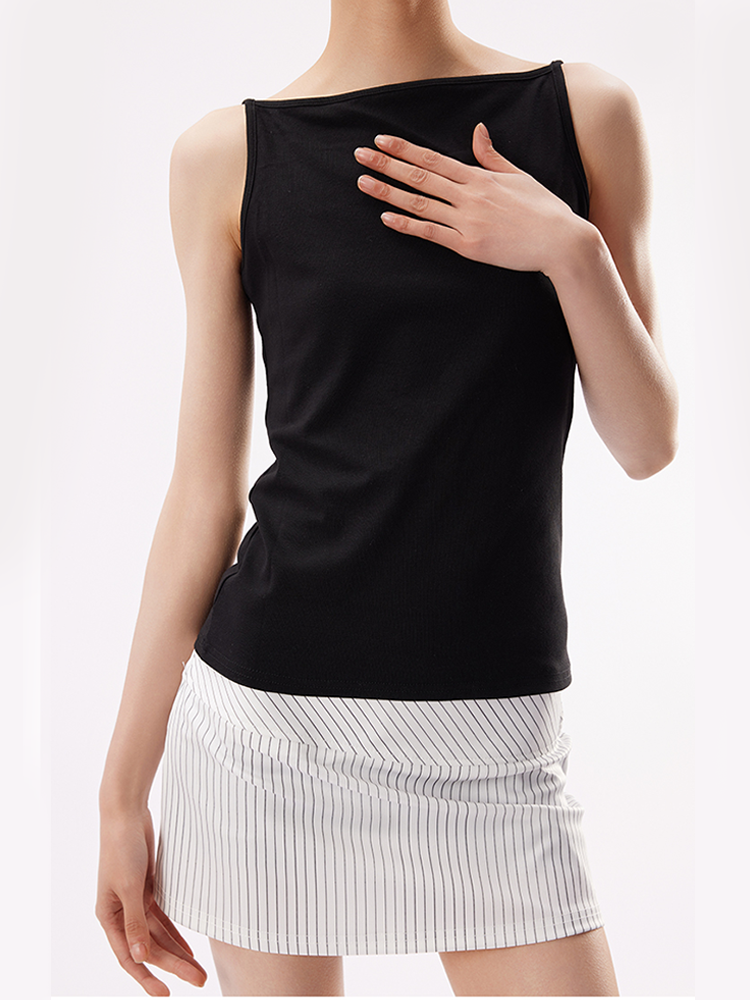 Reversible Spaghetti Strap Tank Top – Black & White