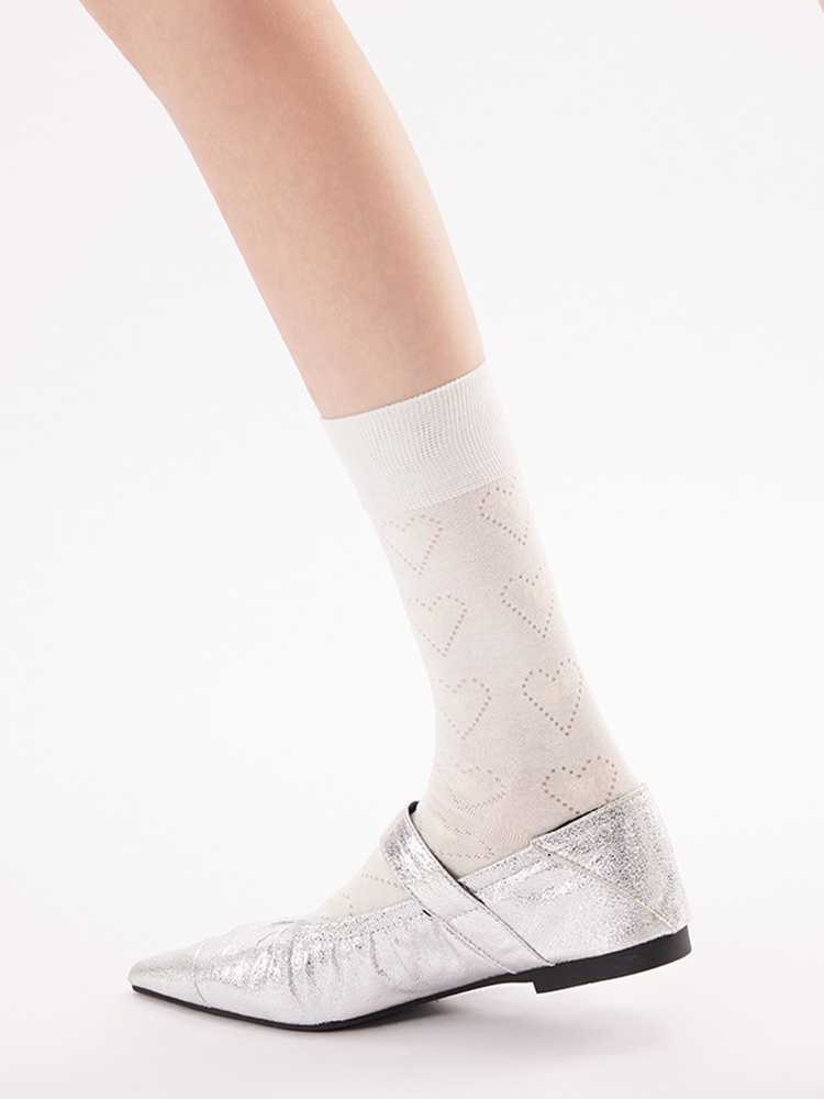 Mesh Bubble Crew Socks