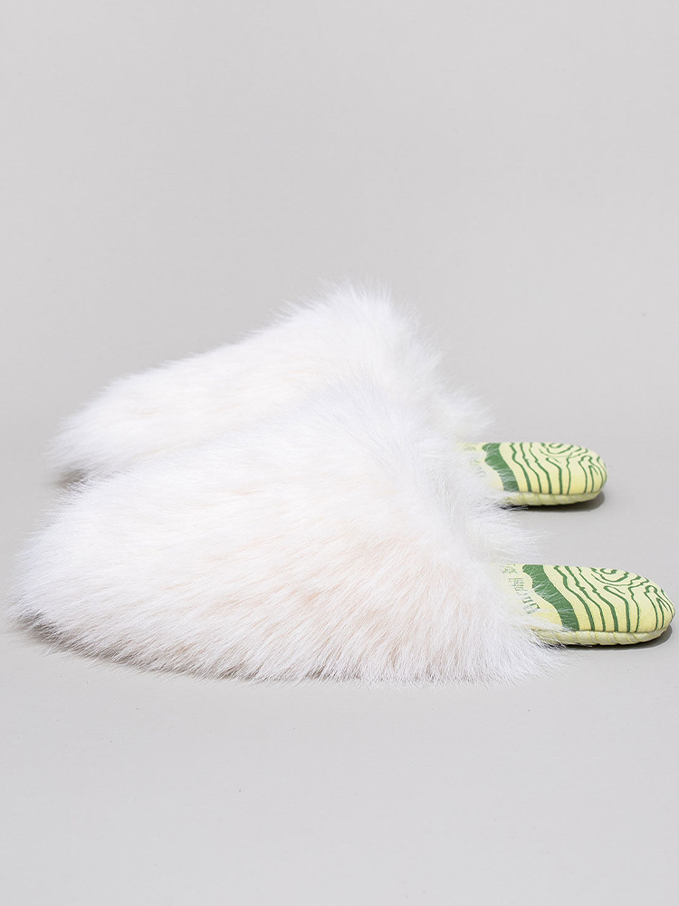 Winter Plush Non Slip Soft Sole Closed-Toe House Slippers