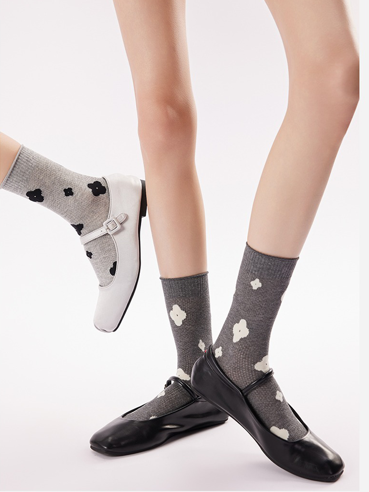 Floral Mesh Ruffle Socks Balletcore Summer Style