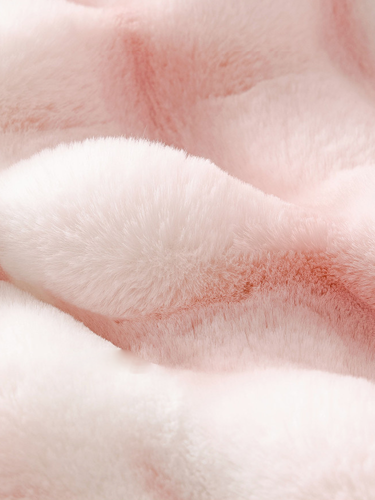 Winter Thickened Faux Rabbit Fur Sofa Cover Non Slip Non Shedding