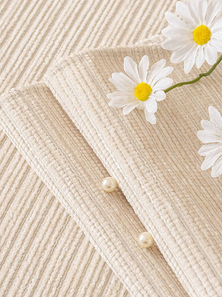 Solid Color Luxury Chenille Sofa Cover Non Slip