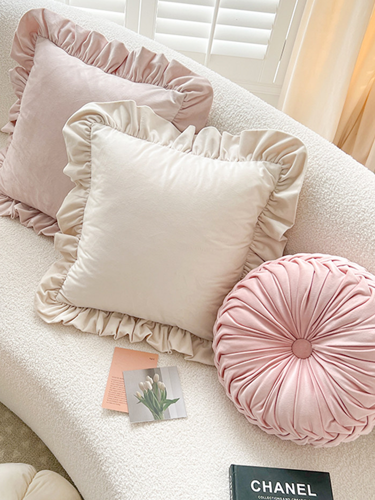 Cute Bow Decorative Pillow Accent Cushion for Living Room