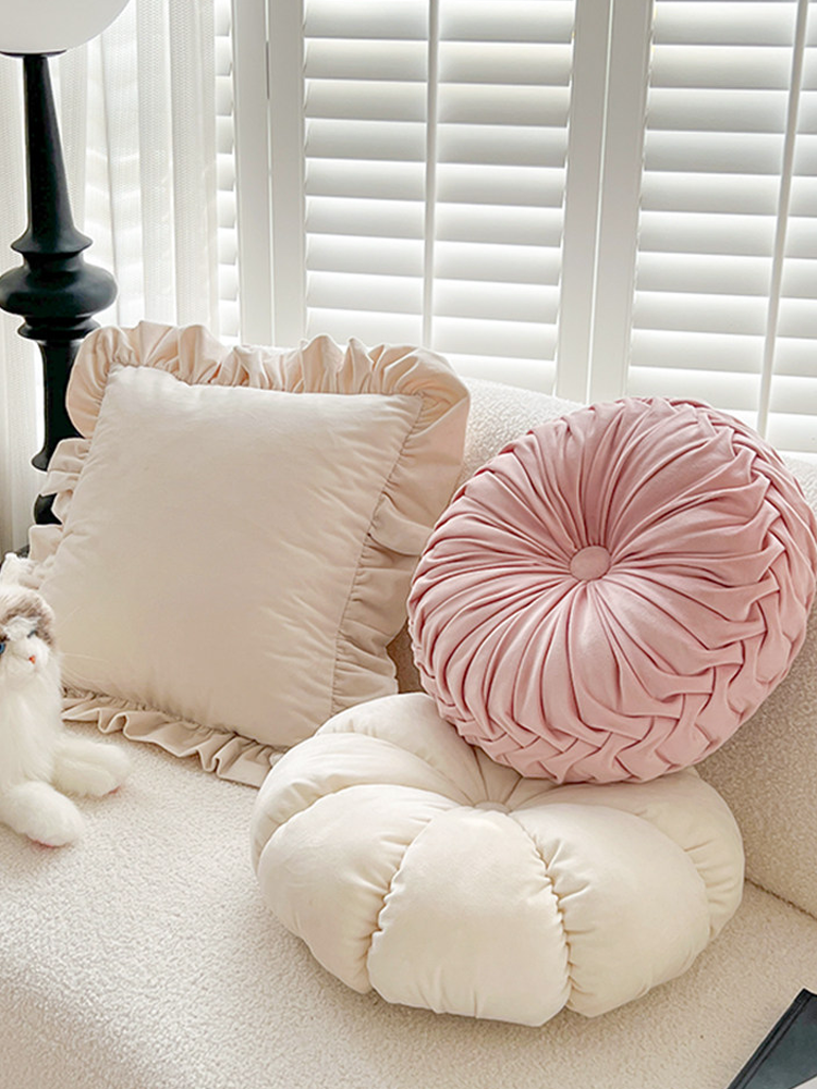 Cute Bow Decorative Pillow Accent Cushion for Living Room