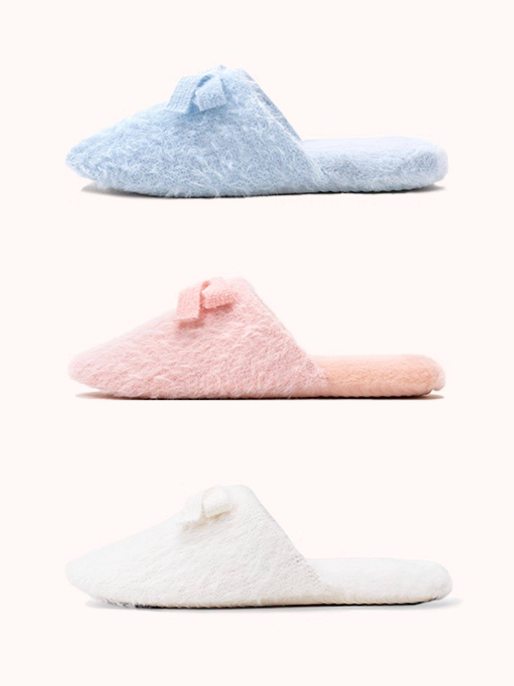 Winter Quiet Soft Sole Non Slip Closed-Toe House Slippers