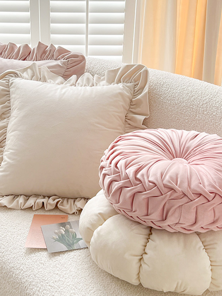 Cute Bow Decorative Pillow Accent Cushion for Living Room