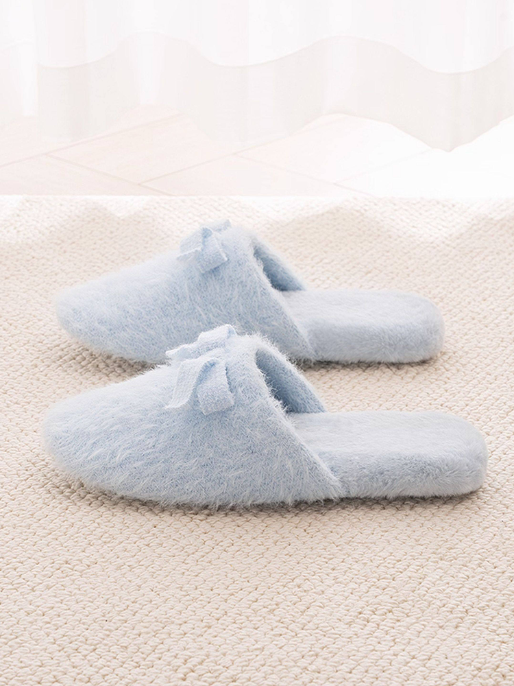 Winter Quiet Soft Sole Non Slip Closed-Toe House Slippers