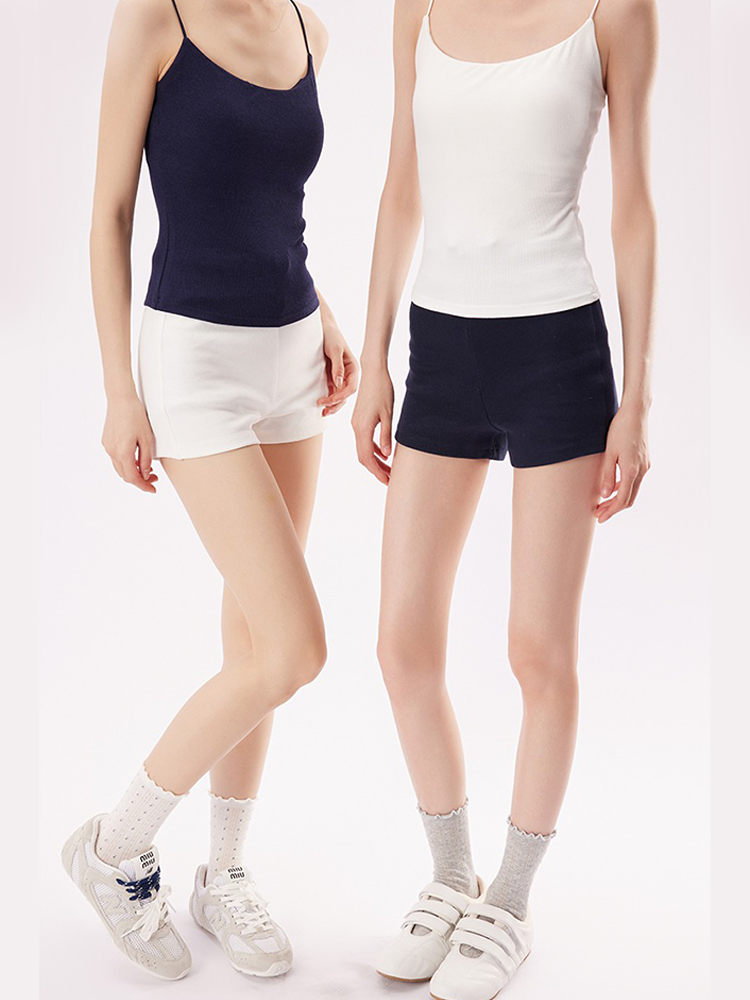 White Padded Camisole Tank Top – Bra Integrated