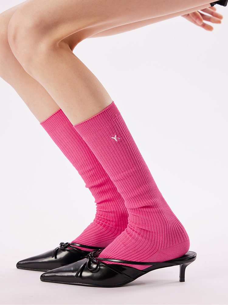 Classic Cotton Knee High Socks Summer Style