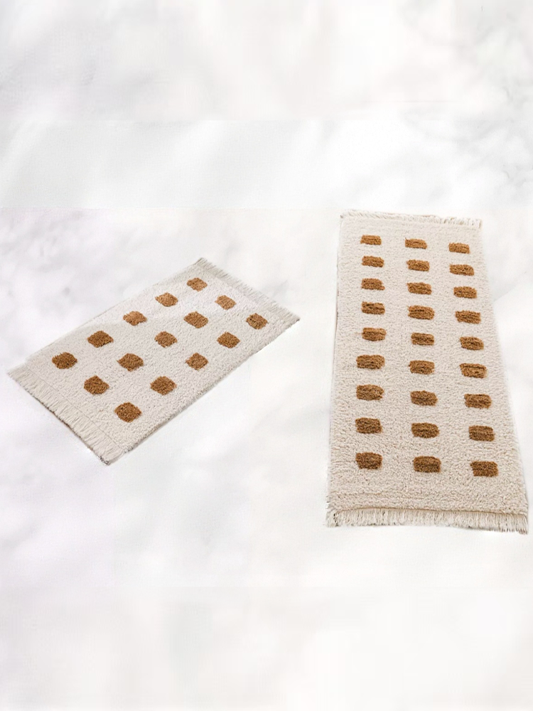 Water Absorbent Thick Plush Rug Anti Slip for Bedroom Bathroom