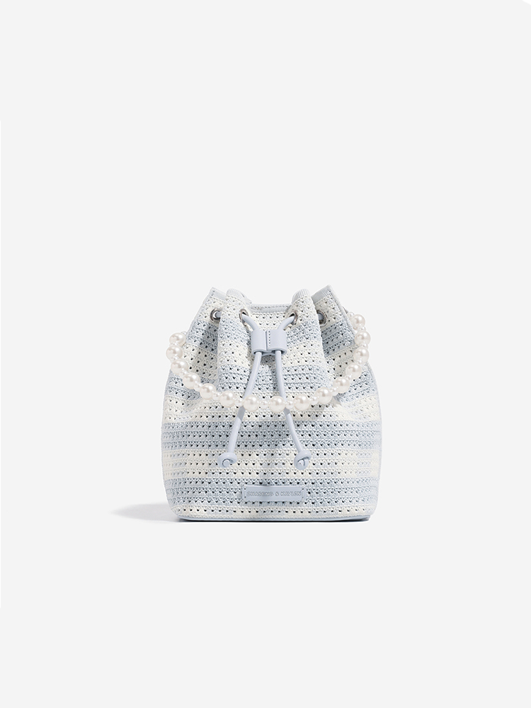 Hollow Woven Bucket Backpack