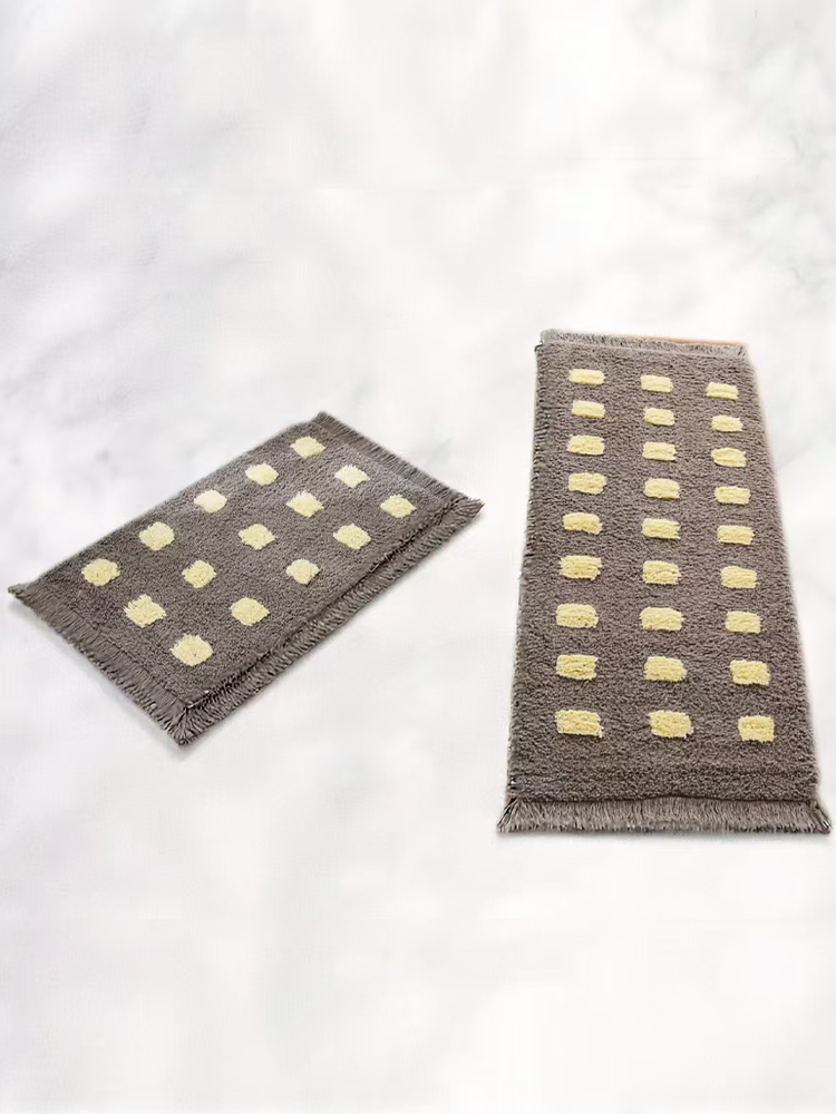 Water Absorbent Thick Plush Rug Anti Slip for Bedroom Bathroom