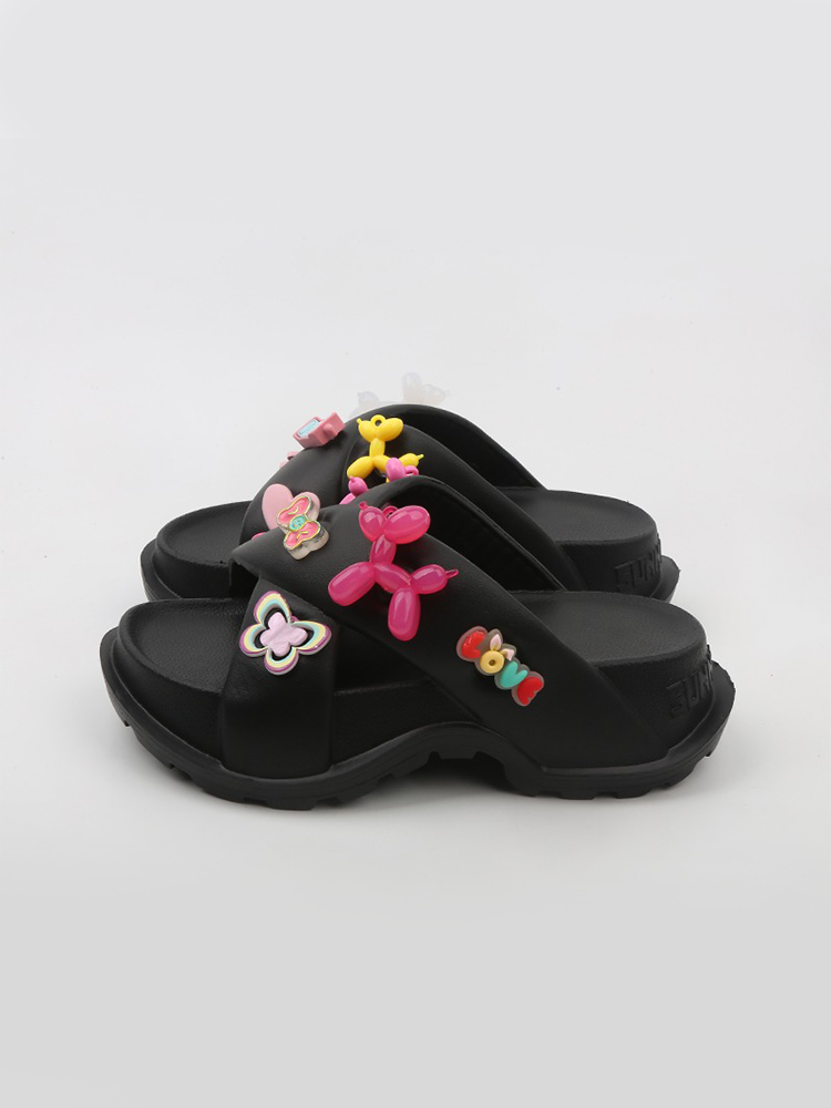 Candy Color Chunky Hole Slides – Soft & Sweet-Girl Style