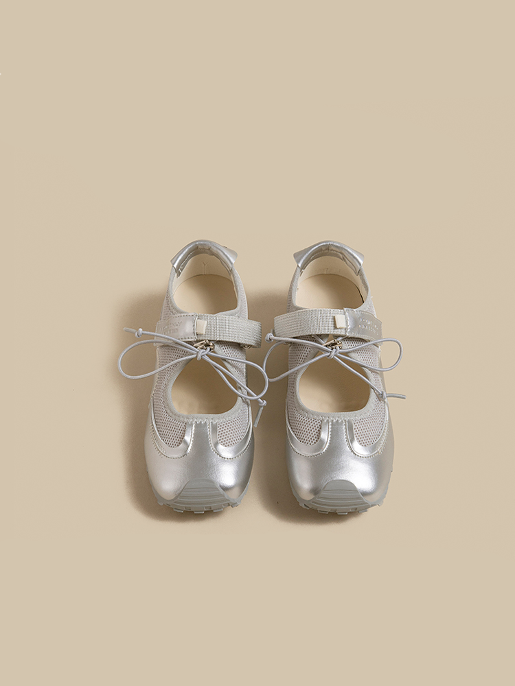 Leather Velcro Mary Jane Sneakers