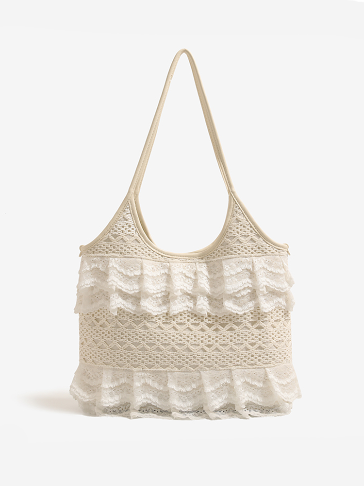 Lace Tote Shoulder Bag