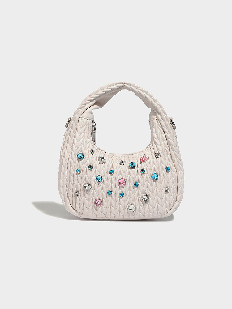 Leather Cloud Hobo Crossbody Bag