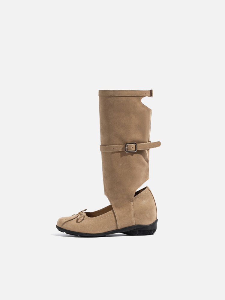 Hollow Lift Tall Sandal Boots
