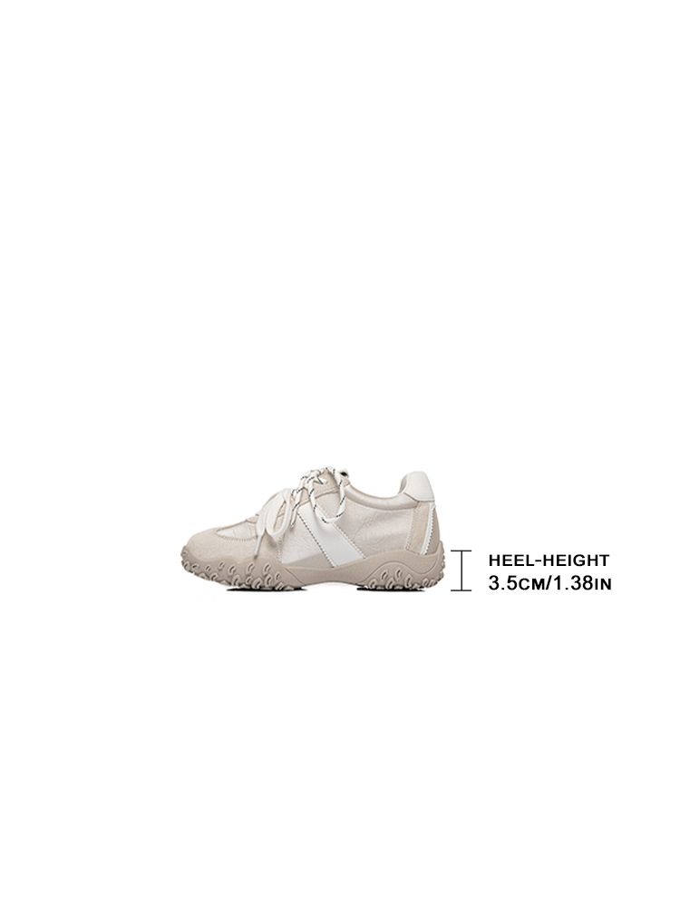 Leather Platform Trainer Sneakers