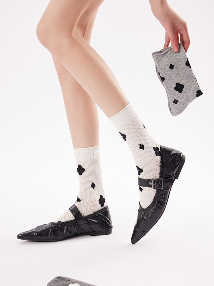 Floral Mesh Ruffle Socks Balletcore Summer Style