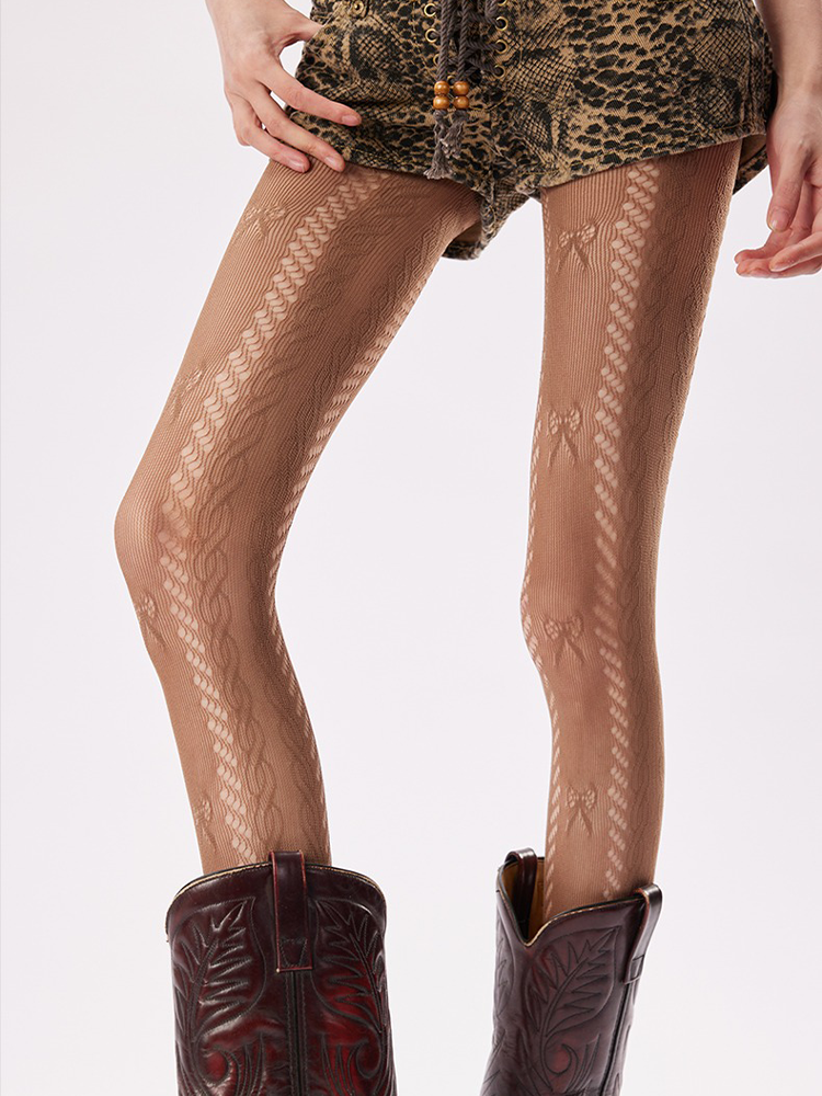 Sheer Lace Coquette Tights