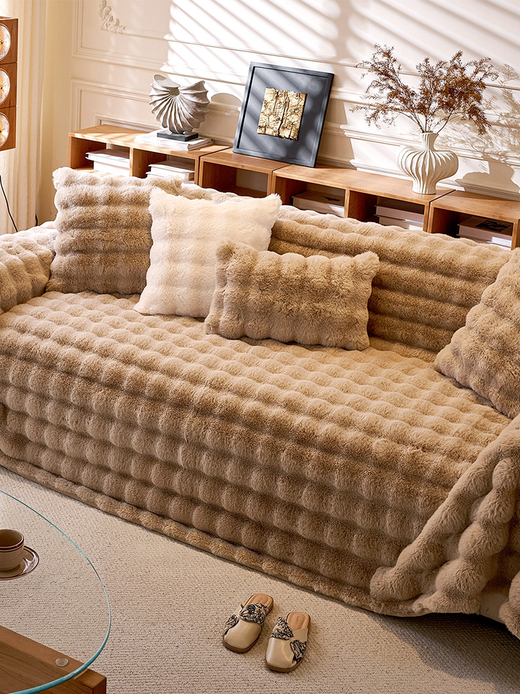 Fall Winter Thickened Anti Cat Scratch Non Shedding Sofa Cover