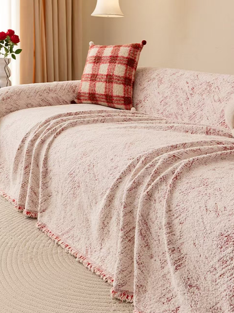 Waterproof Plush Sofa Cover Anti Scratch Winter