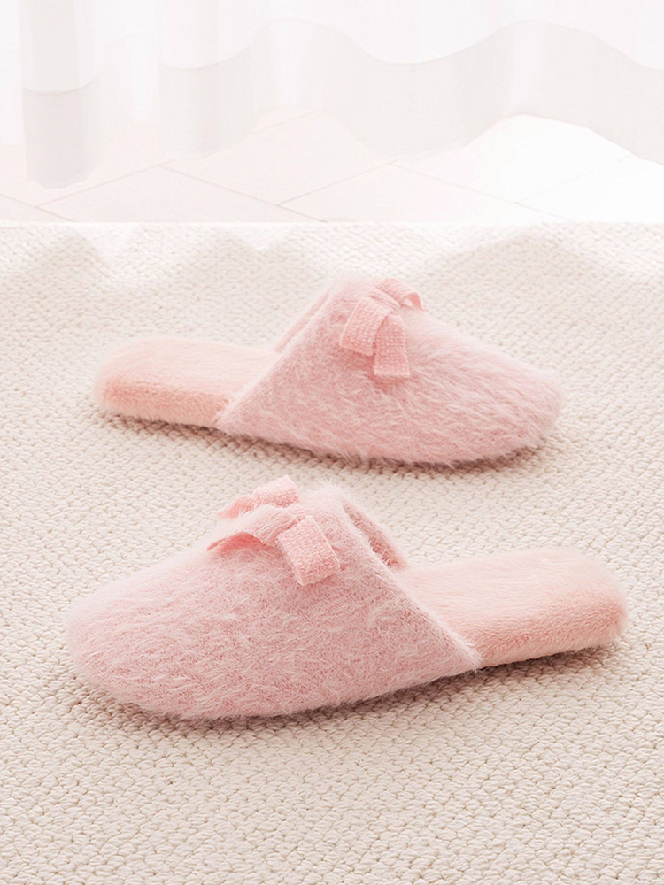 Winter Quiet Soft Sole Non Slip Closed-Toe House Slippers