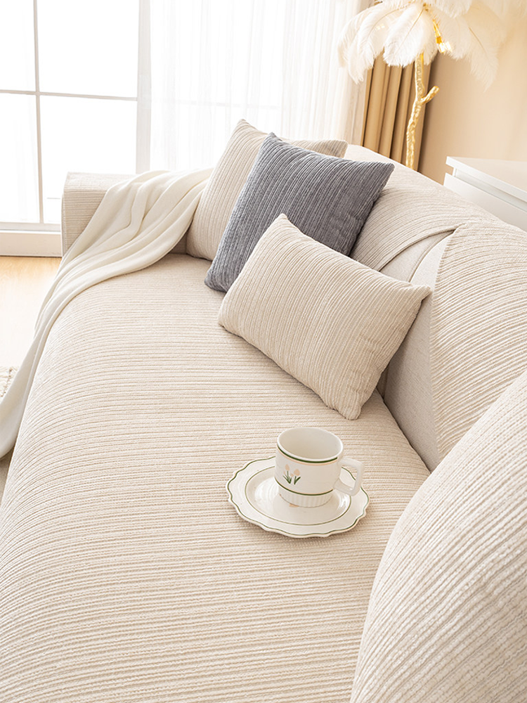 Solid Color Luxury Chenille Throw Pillow Cushion
