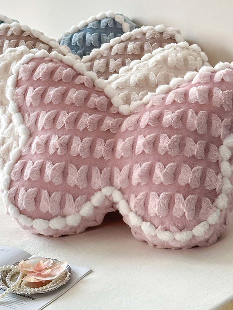 Winter Luxury Butterfly Decorative Throw Pillow