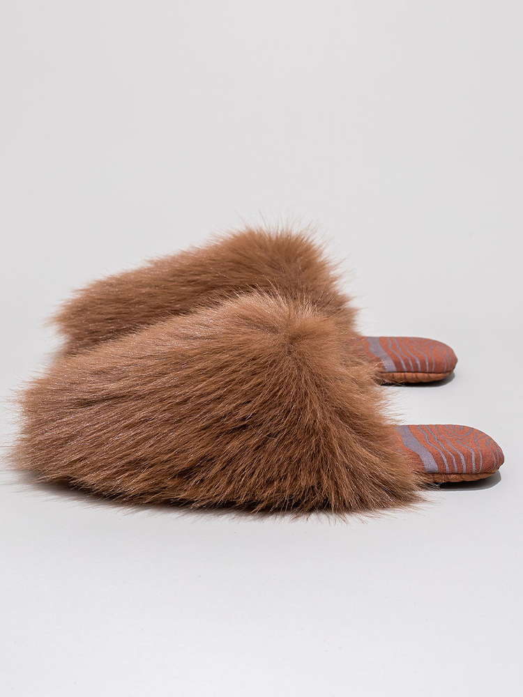 Winter Plush Non Slip Soft Sole Closed-Toe House Slippers