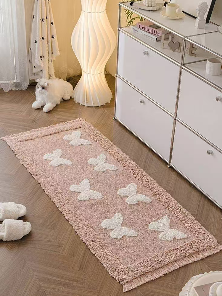 Thick Water Absorbent Anti Slip Shag Rug for Bedroom Bathroom