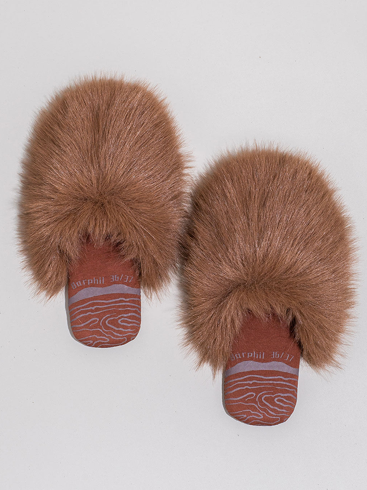 Winter Plush Non Slip Soft Sole Closed-Toe House Slippers