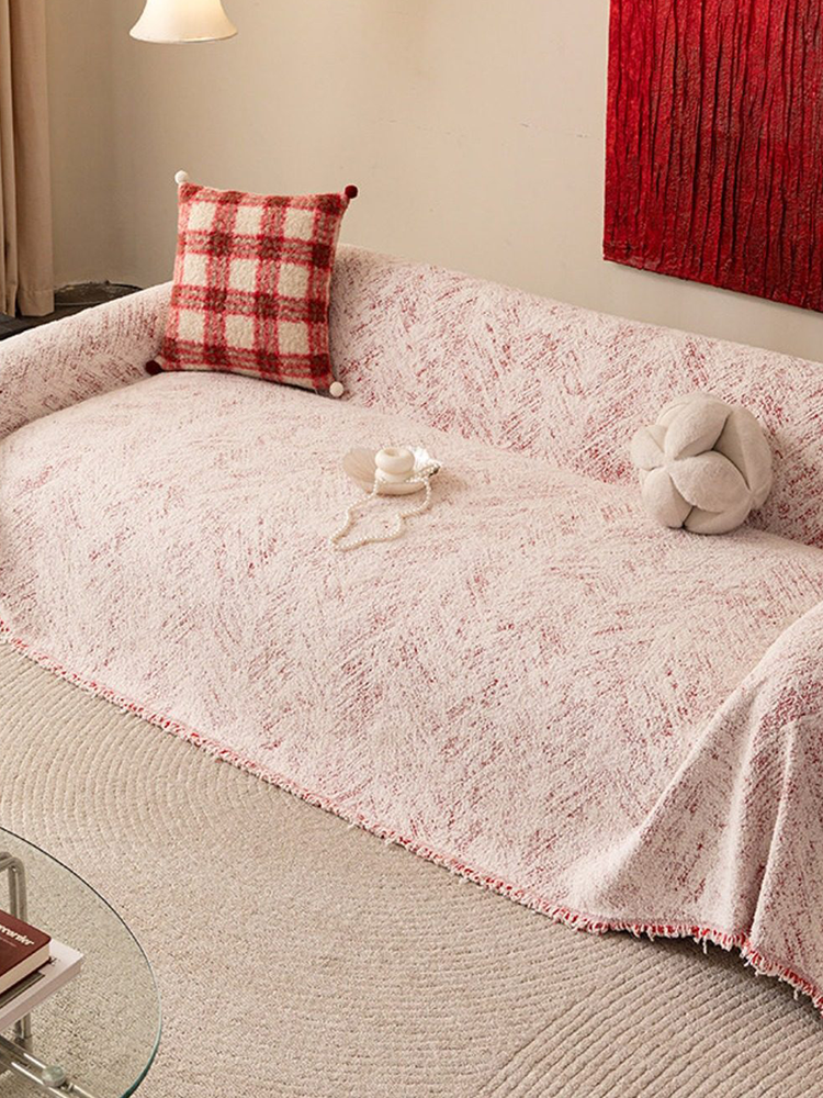 Waterproof Plush Sofa Cover Anti Scratch Winter