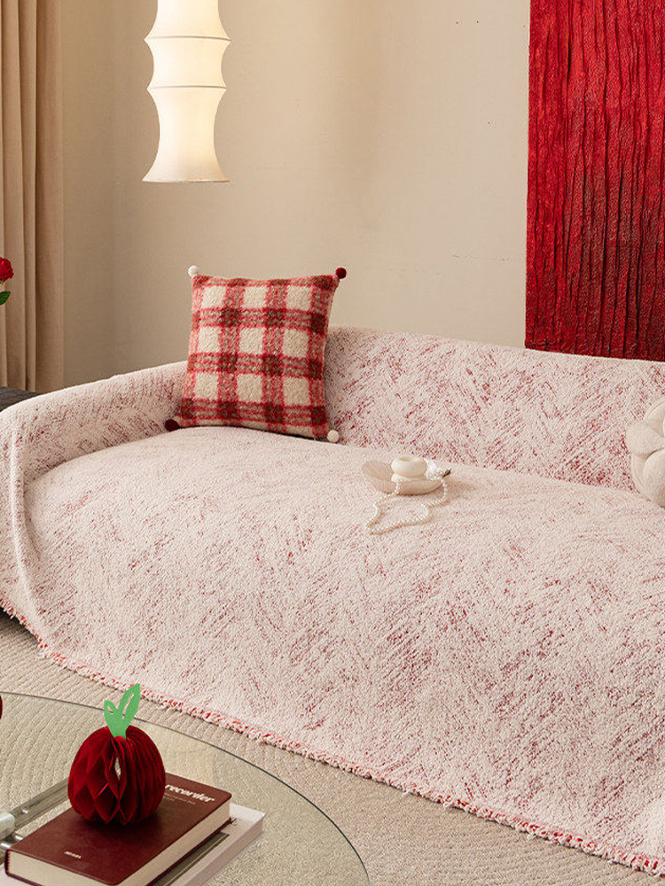 Waterproof Plush Sofa Cover Anti Scratch Winter