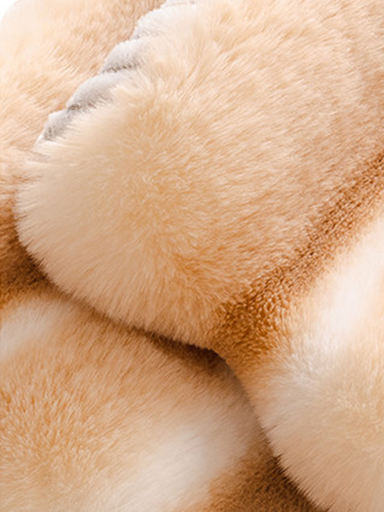 Winter Thickened Faux Rabbit Fur Sofa Cover Non Slip Non Shedding