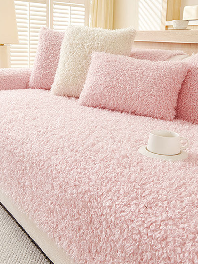 Soft Plush Thickened Throw Pillow Cover Non Shedding Fall Winter
