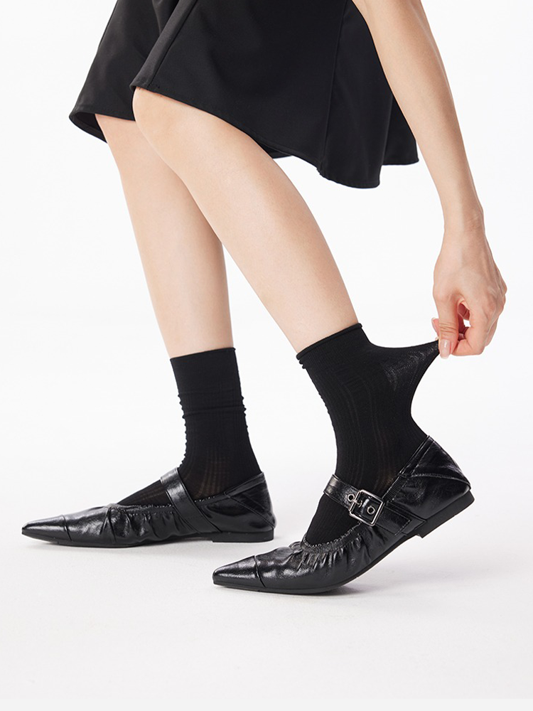 Relaxed Ballet Stack Crew Socks