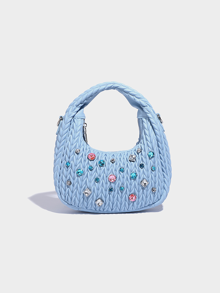 Leather Cloud Hobo Crossbody Bag