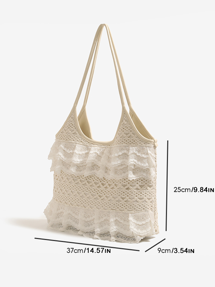 Lace Tote Shoulder Bag