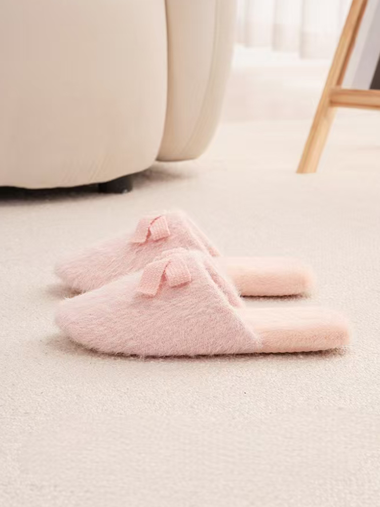 Winter Quiet Soft Sole Non Slip Closed-Toe House Slippers