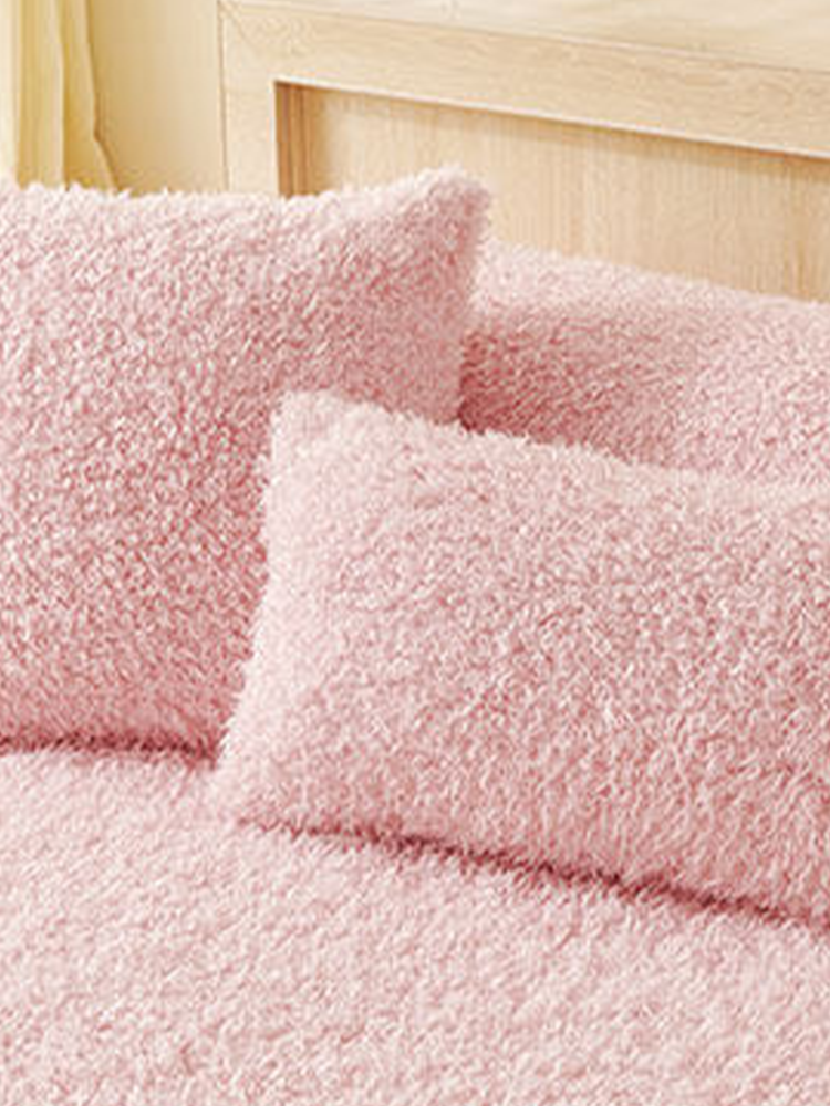 Soft Plush Thickened Throw Pillow Cover Non Shedding Fall Winter