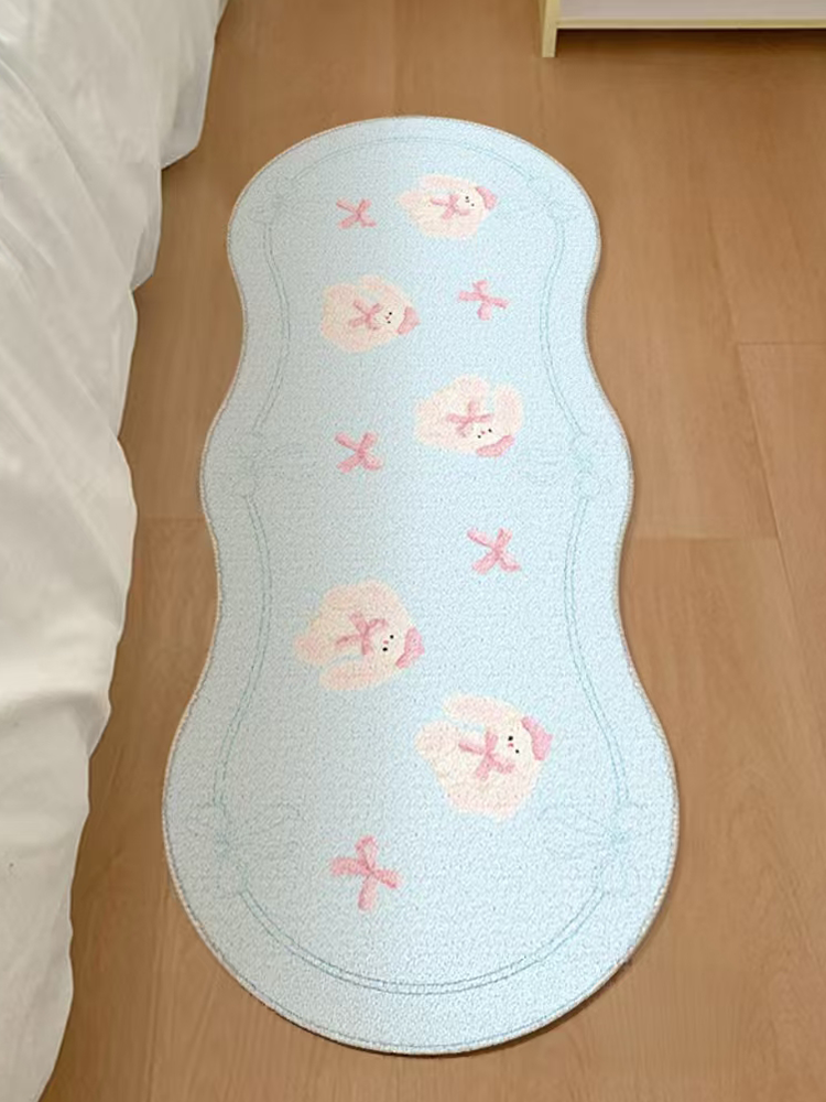 Cute Cartoon Bunny Long Soft Runner Rug