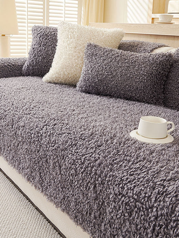 Soft Plush Thickened Non Slip Sofa Cover