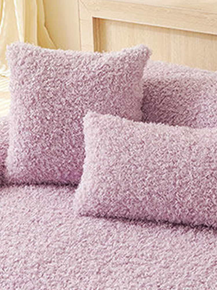 Soft Plush Thickened Throw Pillow Cover Non Shedding Fall Winter